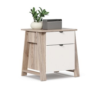 Нео Тумба 610 для стола (Дуб Маувелла PR/Белый) Нео Тумба 610 для стола (Дуб Маувелла PR/Белый)