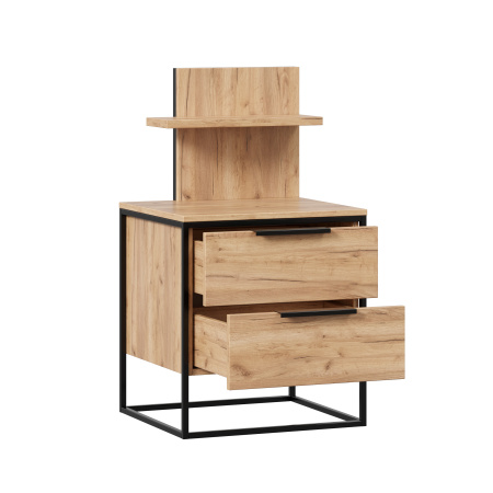 Норд Тумба прикроватная с полкой (Дуб Золотой)