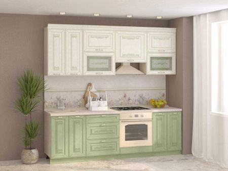  Кухонный гарнитур Оливия 28 (ширина 240 см)