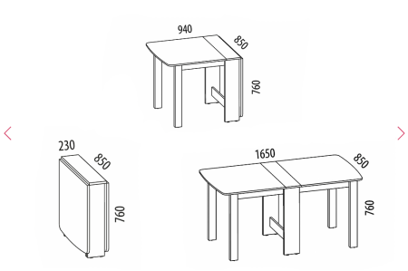Стол-книжка Колибри 14 Дуб Канадский