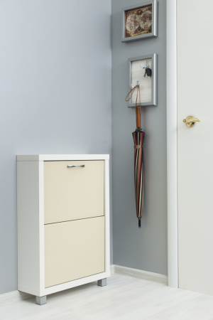 Обувница Люкс стекло капучино Шкафы 2-х секционные