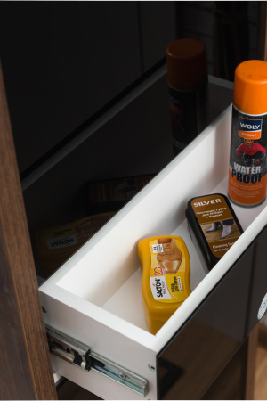 Обувница Люкс стекло черное Шкафы 5-ти секционные Плюс