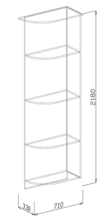 Угол завершающий №1 к шкафам купе* Угол завершающий №1 к шкафам купе*