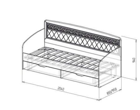 ФЛОРЕНЦИЯ Кровать №4 
