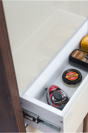 Обувница Люкс стекло капучино Шкафы 5-ти секционные Плюс