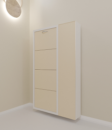 Шкаф 4-х секционный Люкс Дуэт Люкс стекло капучино Шкаф 4-х секционный Люкс Дуэт Люкс стекло капучино