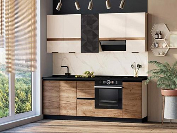 Кухонный гарнитур Дакота 19 (ширина 220 см)  Кухонный гарнитур Дакота 19 (ширина 220 см)