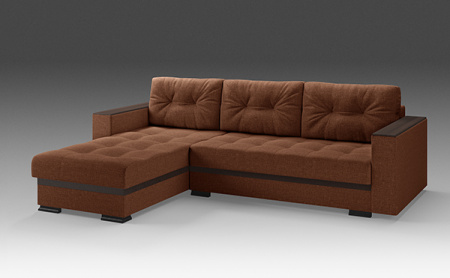 Диван-кровать угловой Серджио без приставки