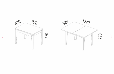 Обеденный стол Орфей 24.4 (01) Белый шпон