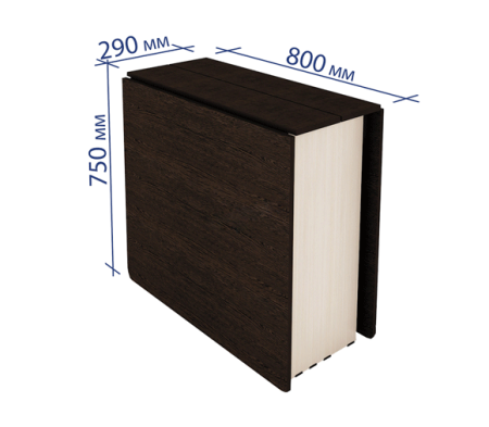 Стол-книжка Колибри 12.2 (04) Венге-Кобург