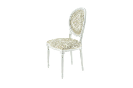 Стул из массива Медальон с мягкой спинкой и сиденьем  