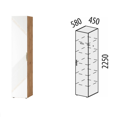 Шкаф-пенал Монако 903.10