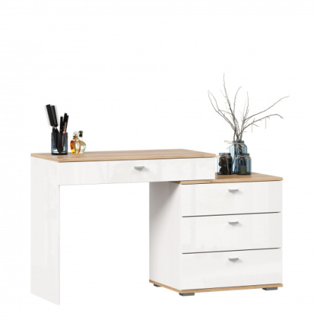 Фиджи Стол туалетный комбинированный (Дуб Золотой/Белый) Фиджи Стол туалетный комбинированный (Дуб Золотой/Белый)