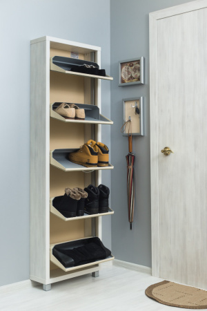 Обувница Люкс стекло капучино Шкафы 5-ти секционные