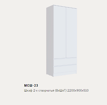 МСШ-23 Шкаф 2-х створчаты