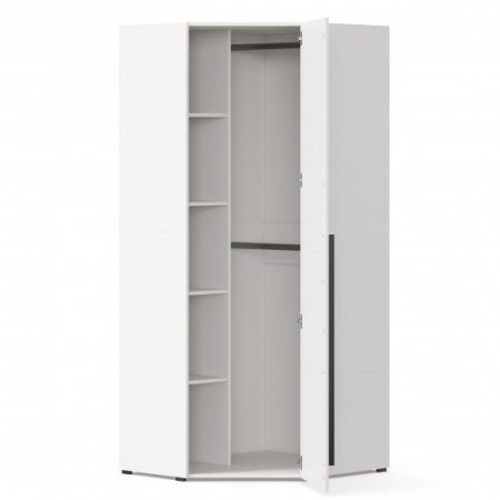 Джоли Шкаф угловой 45 (Серый шелк)