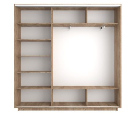 Шкаф-купе Экспресс 3-х дверный (Зеркало, ЛДСП)