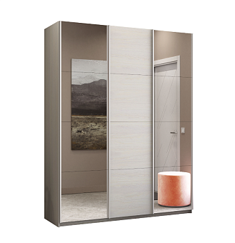 Шкаф-купе Прайм 3-х дверный (Зеркало, ЛДСП) Шкаф-купе Прайм 3-х дверный (Зеркало, ЛДСП)