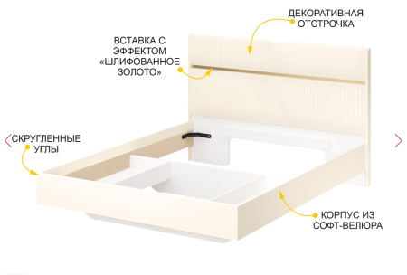 Кровать с ортопедическим основанием Монако 903 304