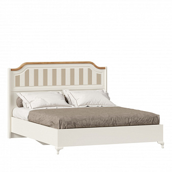 Вилладжио Кровать двуспальная 1800 (Алебастр/Дуб Золотой)