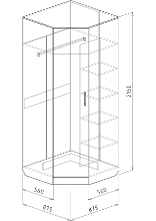№ 14* Шкаф угловой № 14* Шкаф угловой