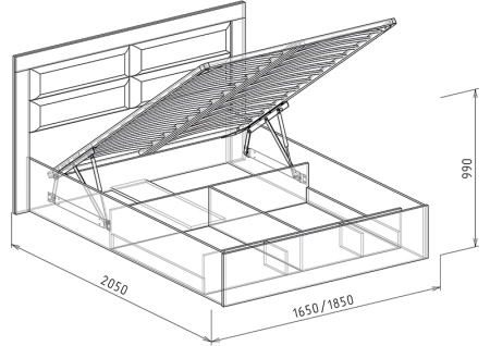 № 17 1,4 Кровать №2 (подъемная)