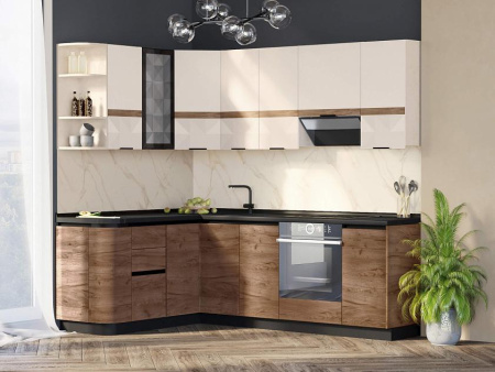  Кухонный гарнитур угловой Дакота 13 (ширина 166х242 см)