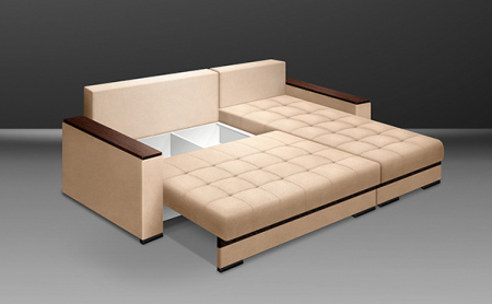 Диван-кровать угловой Серджио без приставки