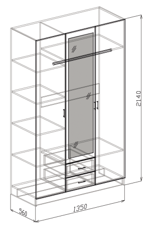 Шкаф 3х (Роберта) Шкаф 3х (Роберта)