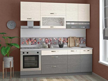  Кухонный гарнитур Графит 20 (ширина 220 см)