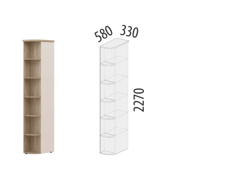 Стеллаж угловой  900.17