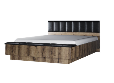 КРОВАТЬ 160 М С ПОДЪЕМНИКОМ/Кожа