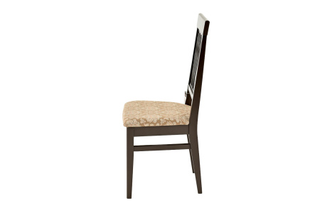 Стул из массива Кристиан с жёсткой спинкой и мягким сиденьем 