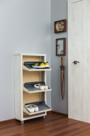 Обувница Люкс стекло капучино Шкафы 3-х секционные