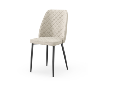 Леон Стул мягкий с основанием, опора металл (Темно-серый, ткань Beatto Plan-1 1079)