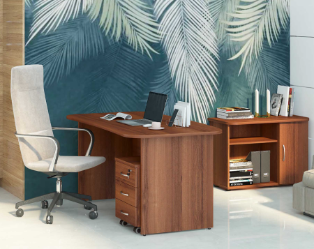 Стол руководителя с тумбой Лидер 82 263