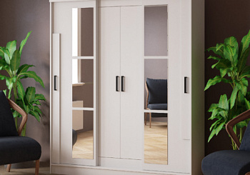 Шкаф-купе Твист белый