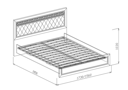 №1 Кровать 1.4 ( с основанием ) Флоренция