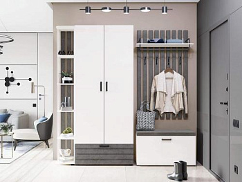 Набор мебели для прихожей Денвер 401 140 (ширина 211 см) Набор мебели для прихожей Денвер 401 140 (ширина 211 см)