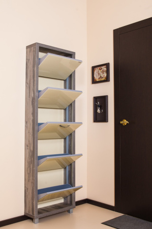 Обувница Люкс стекло капучино Шкафы 5-ти секционные