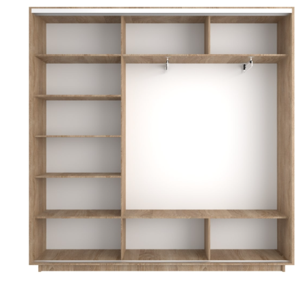 Широкий Экспресс 2-х дверный (Зеркало, ЛДСП)