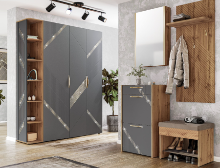 Угловой набор мебели для прихожей Монако 402 120