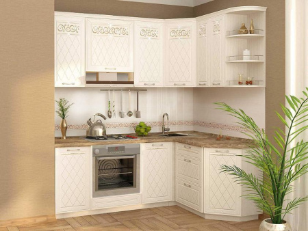  Кухонный гарнитур угловой Тиффани 14 (ширина 200х150 см)