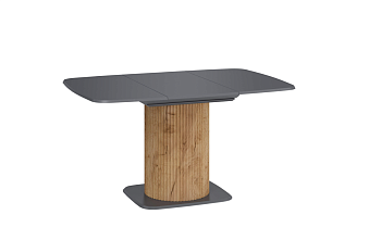 Стол обеденный раздвижной 950(1340)*950 (Оникс Серый/Дуб Тортуга) 