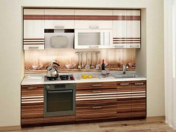 Кухонный гарнитур Рио 10 (ширина 240 см)  Кухонный гарнитур Рио 10 (ширина 240 см)