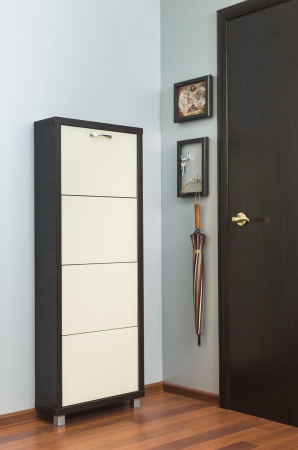 Обувница Люкс стекло капучино Шкафы 4-х секционные Обувница Люкс стекло капучино Шкафы 4-х секционные