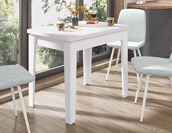 Обеденный стол Орфей 24.4 (01) Белый шпон