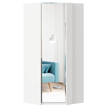 Норд Шкаф угловой с зеркалом (Белый) Норд Шкаф угловой с зеркалом (Белый)