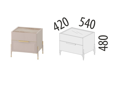 Тумба прикроватная Флоренция 904.07