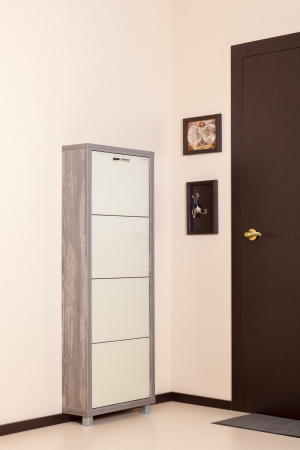 Обувница Люкс стекло капучино Шкафы 4-х секционные